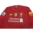 Photo3: Liverpool 2019-2020 Home Long Sleeve Shirt #9 Firmino Premier League Patch/Badge
