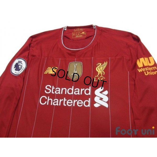 Photo3: Liverpool 2019-2020 Home Long Sleeve Shirt #9 Firmino Premier League Patch/Badge