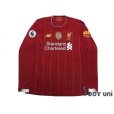 Photo1: Liverpool 2019-2020 Home Long Sleeve Shirt #9 Firmino Premier League Patch/Badge (1)