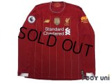 Liverpool 2019-2020 Home Long Sleeve Shirt #9 Firmino Premier League Patch/Badge