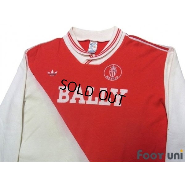 Photo3: AS Monaco 1986-1987 Home Long Sleeve Shirt