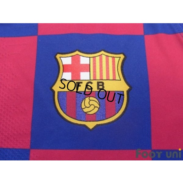 Photo6: FC Barcelona 2019-2020 Home Authentic Shirt #10 Messi Champions League Patch/Badge