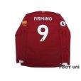 Photo2: Liverpool 2019-2020 Home Long Sleeve Shirt #9 Firmino Premier League Patch/Badge (2)