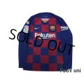 FC Barcelona 2019-2020 Home Long Sleeve Shirt #3 Pique La Liga Patch/Badge