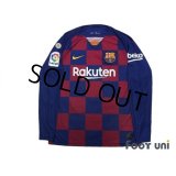 FC Barcelona 2019-2020 Home Long Sleeve Shirt #3 Pique La Liga Patch/Badge