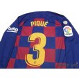 Photo4: FC Barcelona 2019-2020 Home Long Sleeve Shirt #3 Pique La Liga Patch/Badge