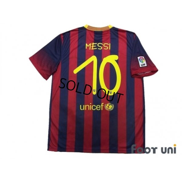 Photo2: FC Barcelona 2013-2014 Home Shirt #10 Messi LFP Patch/Badge