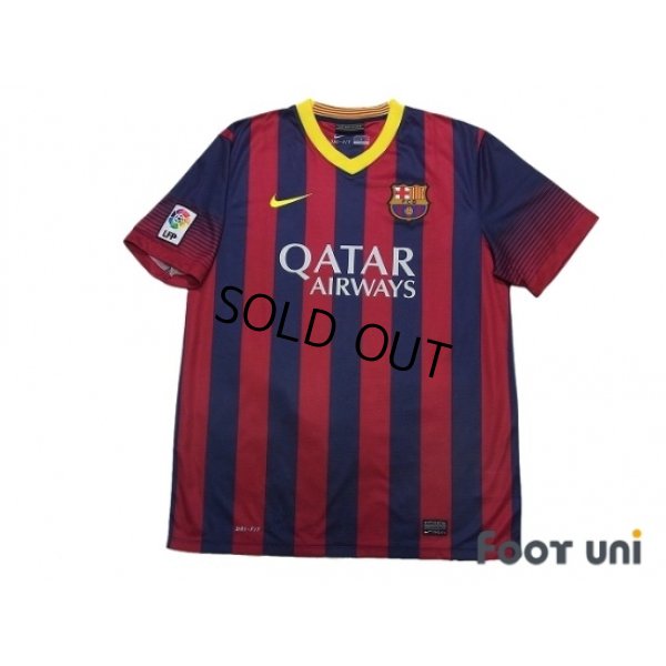 Photo1: FC Barcelona 2013-2014 Home Shirt #10 Messi LFP Patch/Badge