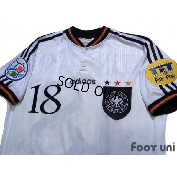 Photo3: Germany Euro 1996 Home Shirt #18 Klinsmann UEFA Euro 1996 Patch/Badge UEFA Fair Play Patch/Badge