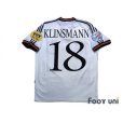 Photo2: Germany Euro 1996 Home Shirt #18 Klinsmann UEFA Euro 1996 Patch/Badge UEFA Fair Play Patch/Badge (2)