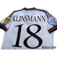 Photo4: Germany Euro 1996 Home Shirt #18 Klinsmann UEFA Euro 1996 Patch/Badge UEFA Fair Play Patch/Badge