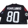 Photo4: AC Milan 2008-2009 3rd Shirt #80 Ronaldinho Lega Calcio Patch/Badge