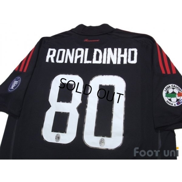 Photo4: AC Milan 2008-2009 3rd Shirt #80 Ronaldinho Lega Calcio Patch/Badge