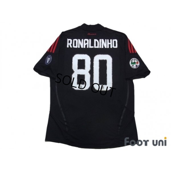 Photo2: AC Milan 2008-2009 3rd Shirt #80 Ronaldinho Lega Calcio Patch/Badge