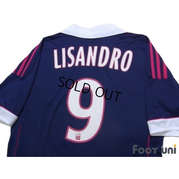 Photo4: Olympique Lyonnais 2011-2012 Away Shirt #9 Lisandro Lopez