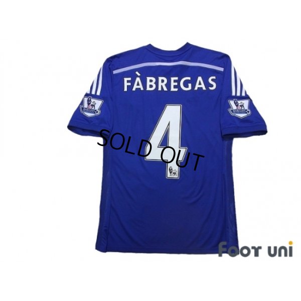 Photo2: Chelsea 2014-2015 Home Shirt #4 Fabregas BARCLAYS PREMIER LEAGUE Patch/Badge