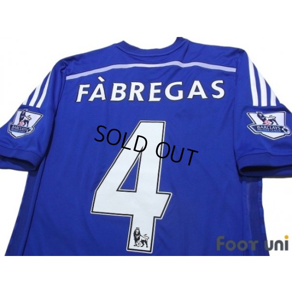 Photo4: Chelsea 2014-2015 Home Shirt #4 Fabregas BARCLAYS PREMIER LEAGUE Patch/Badge