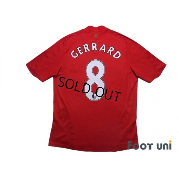 Photo2: Liverpool 2008-2010 Home Shirt #8 Gerrard