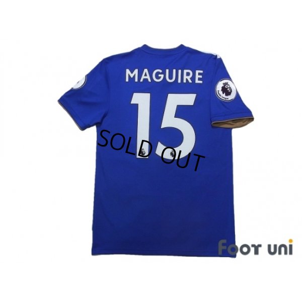 Photo2: Leicester City 2018-2019 Home Shirt #15 Harry Maguire Premier League Patch/Badge