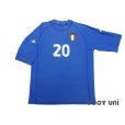 Photo1: Italy Euro 2000 Home Shirt #20 Totti (1)