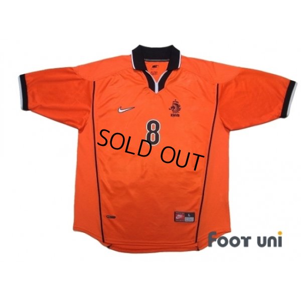 Photo1: Netherlands 1998 Home Shirt #8 Bergkamp