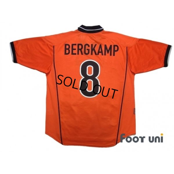 Photo2: Netherlands 1998 Home Shirt #8 Bergkamp