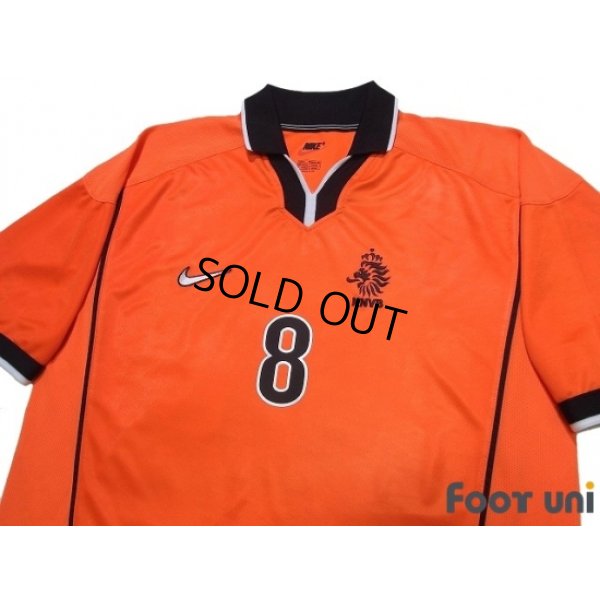 Photo3: Netherlands 1998 Home Shirt #8 Bergkamp
