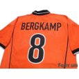 Photo4: Netherlands 1998 Home Shirt #8 Bergkamp