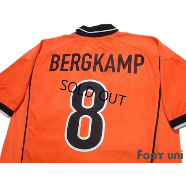 Photo4: Netherlands 1998 Home Shirt #8 Bergkamp