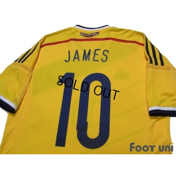 Photo4: Colombia 2014 Home Shirt #10 James Rodríguez