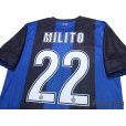 Photo4: Inter Milan 2012-2013 Home Shirt #22 Milito