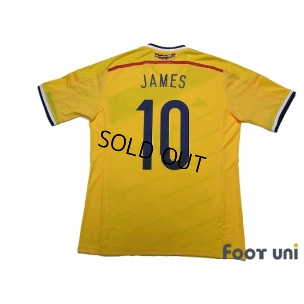 Photo2: Colombia 2014 Home Shirt #10 James Rodríguez