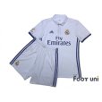 Photo1: Real Madrid 2016-2017 Home Shirt and Shorts Set La Liga Patch/Badge (1)