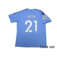 Photo2: Manchester City 2019-2020 Home Shirt #21 Silva Premier League Patch/Badge (2)