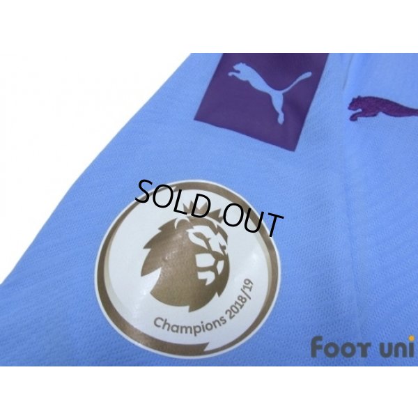 Photo7: Manchester City 2019-2020 Home Shirt #21 Silva Premier League Patch/Badge