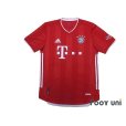 Photo1: Bayern Munchen 2020-2021 Home Authentic Shirt #9 Lewandowski (1)