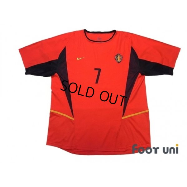 Photo1: Belgium 2002 Home Shirt #7 Wilmots w/tags