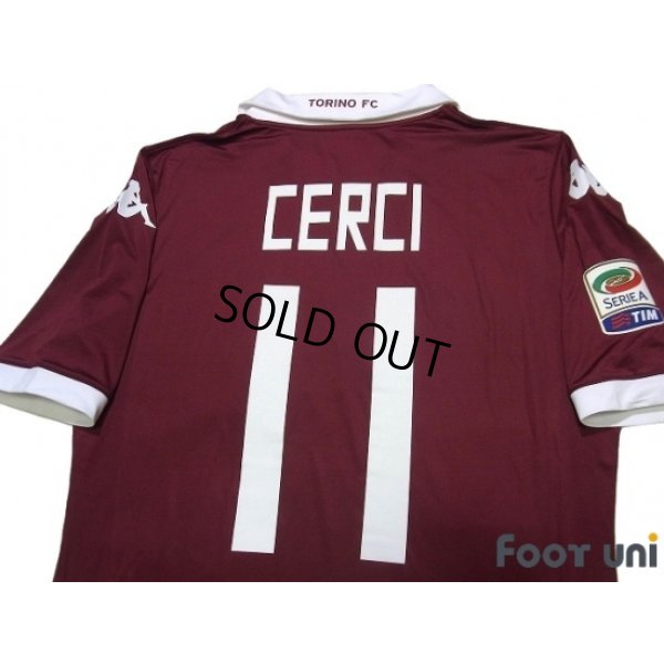 Photo4: Torino 2013-2014 Home Shirt #11 Alessio Cerci Serie A Tim Patch/Badge