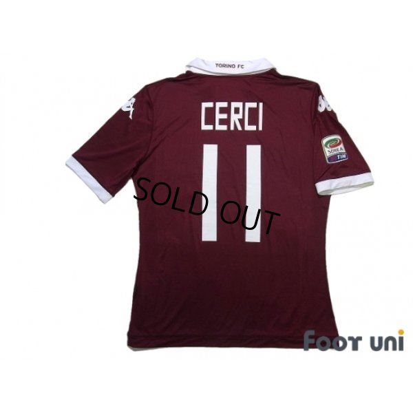 Photo2: Torino 2013-2014 Home Shirt #11 Alessio Cerci Serie A Tim Patch/Badge