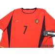 Photo3: Belgium 2002 Home Shirt #7 Wilmots w/tags