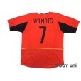 Photo2: Belgium 2002 Home Shirt #7 Wilmots w/tags (2)