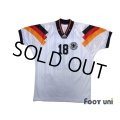 Germany Euro 1992 Home Shirt #18 Klinsmann