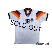 Germany Euro 1992 Home Shirt #18 Klinsmann