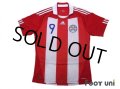 Paraguay 2010 Home Shirt #9 Santa Cruz