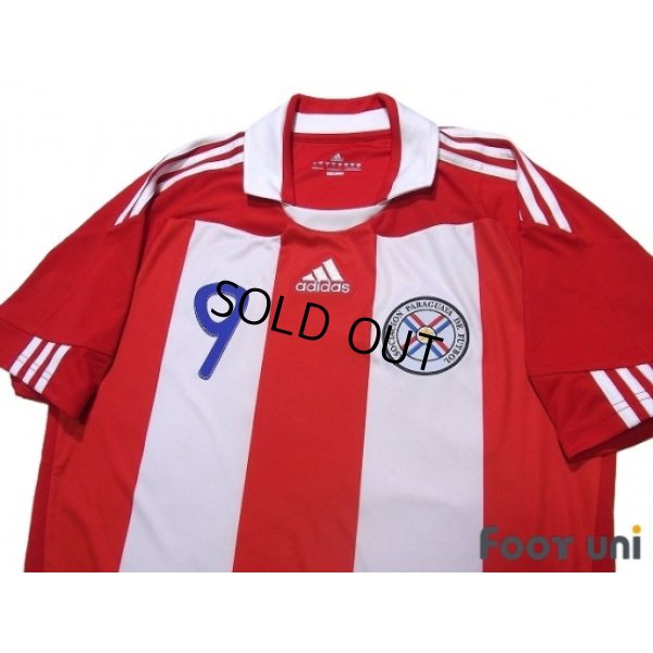 Photo3: Paraguay 2010 Home Shirt #9 Santa Cruz