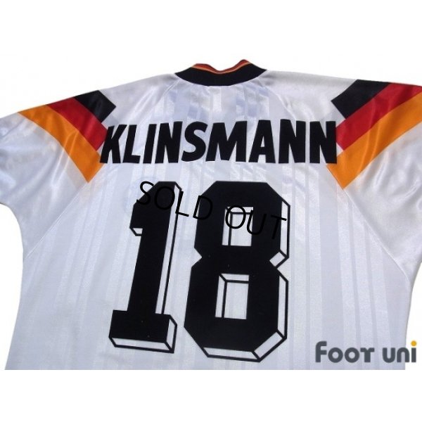 Photo4: Germany Euro 1992 Home Shirt #18 Klinsmann