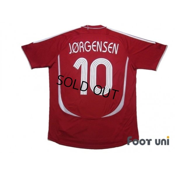 Photo2: Denmark 2006 Home Shirt #10 Jorgensen