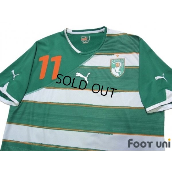 Photo3: Cote d'Ivoire 2010 Away Shirt #11 Drogba