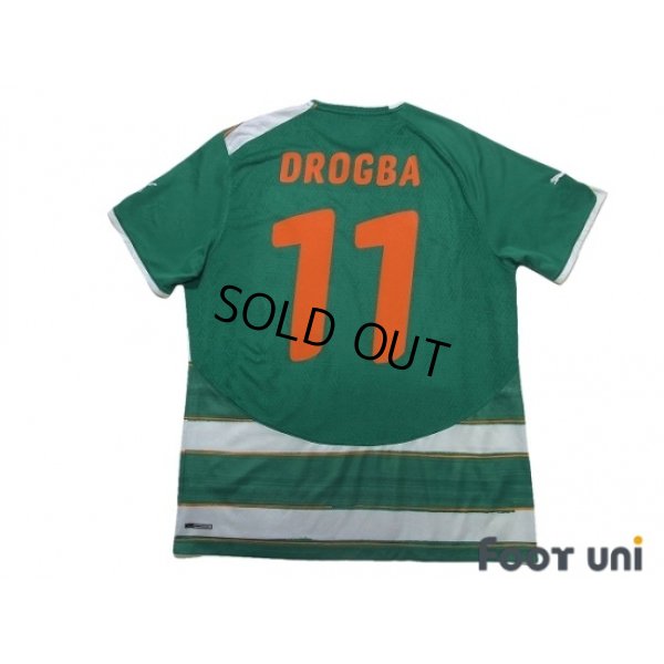 Photo2: Cote d'Ivoire 2010 Away Shirt #11 Drogba