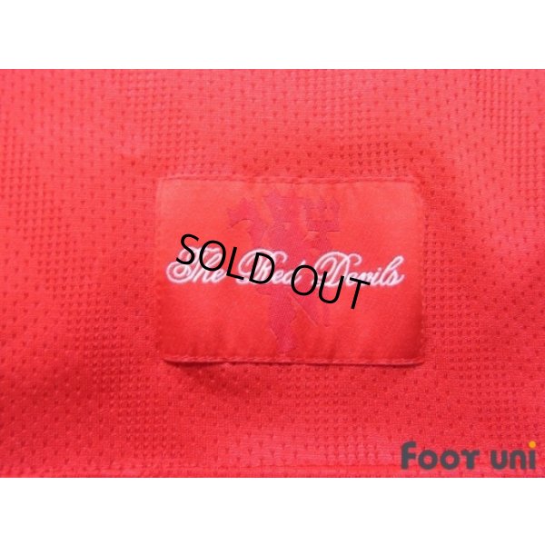 Photo6: Manchester United 2007-2009 Home Long Sleeve Shirt #7 Ronaldo Champions Barclays Premier League Patch/Badge